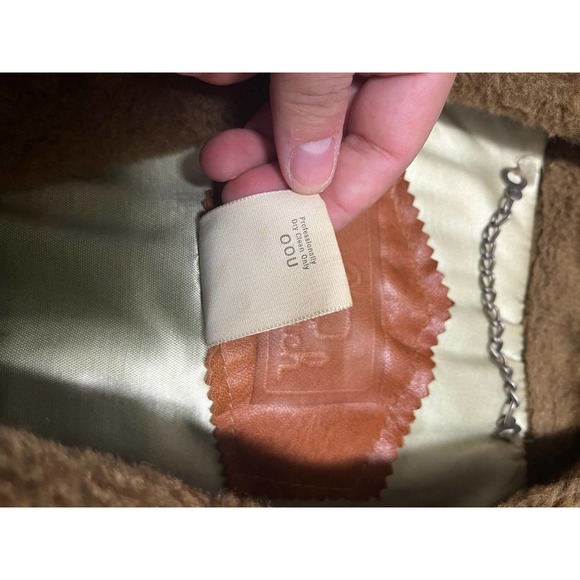 Vintage woolrich mens faux fur lined trench coat canvas mens size 42 long - Picture 10 of 10